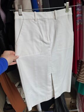 Bebe Classic White Pencil Skirt size 4